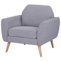 Fotoliu BROOKE - gri, Modern, lemn/textil (82/80/78cm) - Ondega