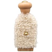 Weihnachtsfigur Luis Weiß/Naturfarben ca. 20,5cm - Weiss/Naturfarben, Konventionell, Holzwerkstoff/Textil (8/20,5/1,5cm) - Mömax