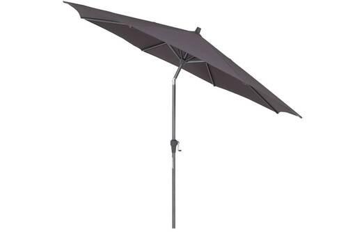 Sonnenschirm Ø 300 H: 238 cm Anthrazit - Anthrazit, KONVENTIONELL, Textil/Metall (300/300cm) - Siena Garden