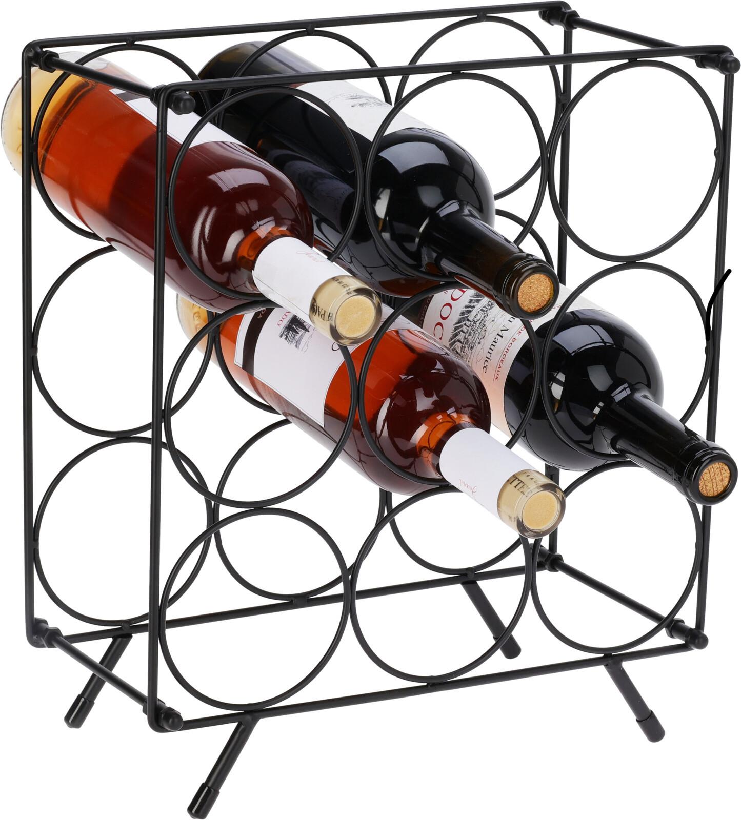 Etajeră pentru sticle de vin Nine - Basics (31/18/36,5cm)