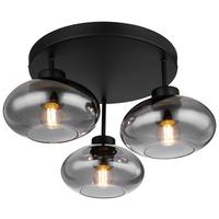 LAMPA SUFITOWA REIN I - czarny, Design, metal/szkło (40/24cm) - Novel