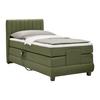 Boxspringbett Dixon Olivgrün ca. 90x200cm - Schwarz/Olivgrün, KONVENTIONELL, Holz/Holzwerkstoff (90/200cm) - Premium Living