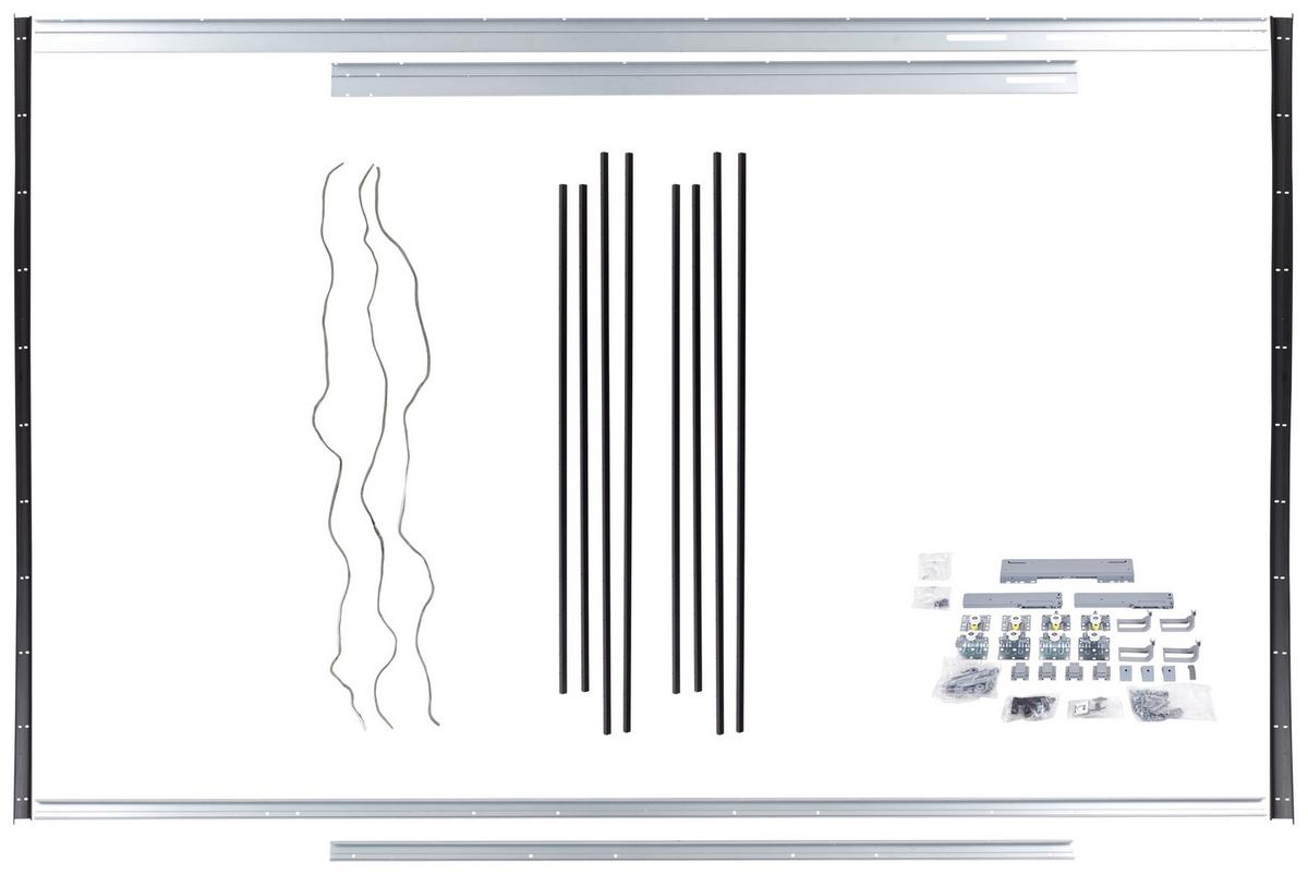 Montagepaket Unit in Schwarz - Schwarz, Modern, Kunststoff/Metall - Based