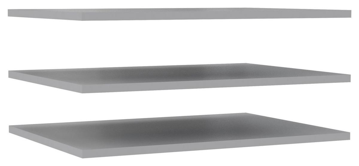Einlegebodenset Ohio Grau - Grau, Holzwerkstoff (57,7/42/1,5cm) - Mömax