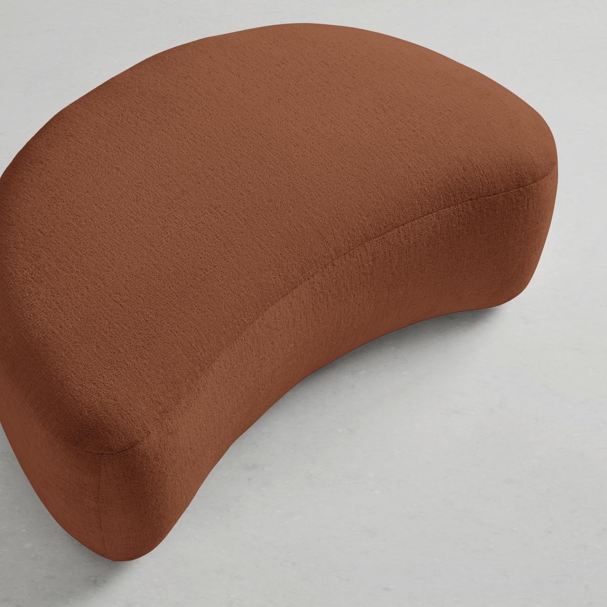 Hocker Leonas Kupferfarben - Schwarz/Kupferfarben, MODERN, Kunststoff/Textil (102/42/66cm) - Premium Living