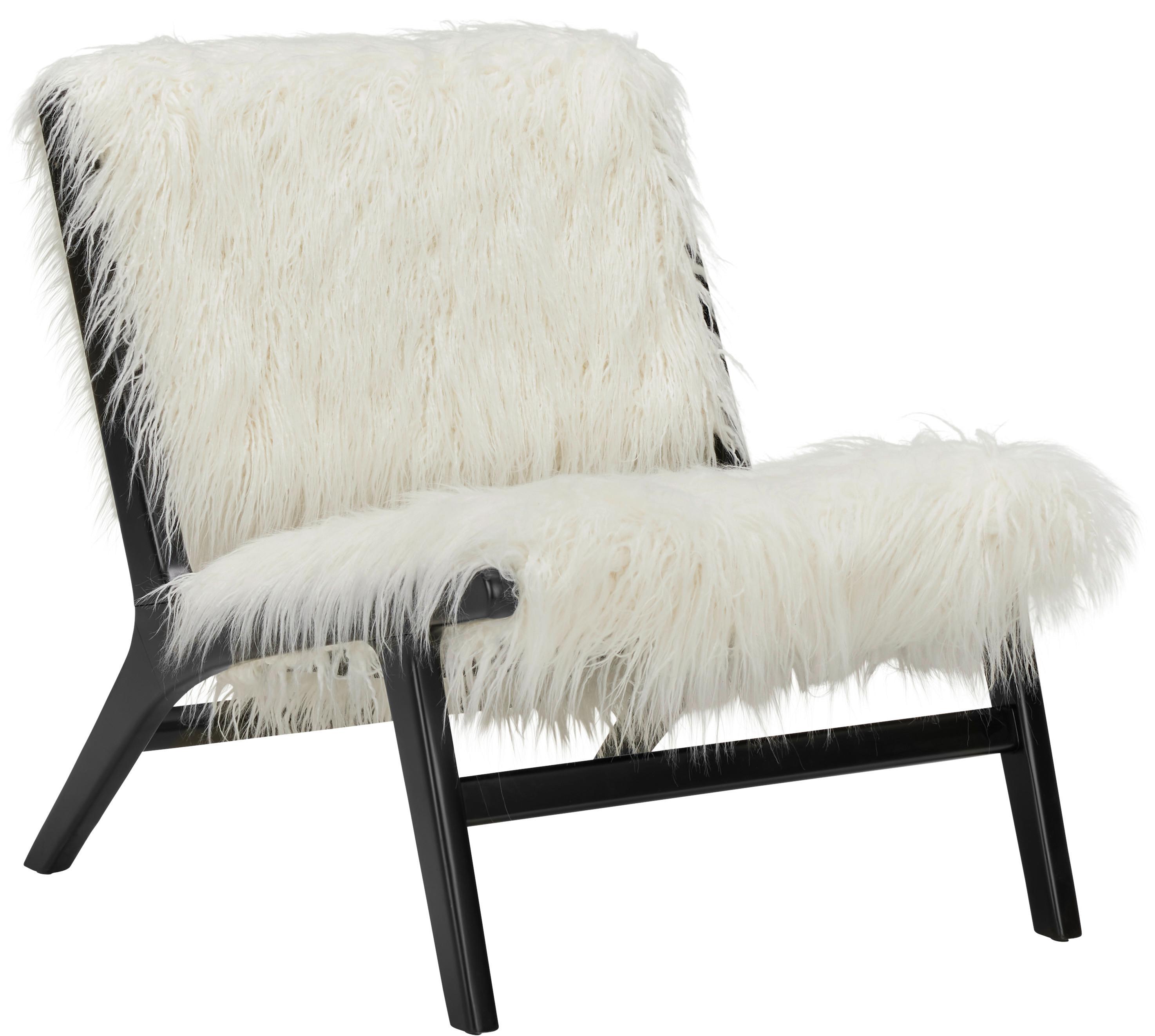 Armlehnstuhl in Schwarz/Weiss - Weiss/Schwarz, Lifestyle, Holz (64/72/76,5cm) - Zandiara