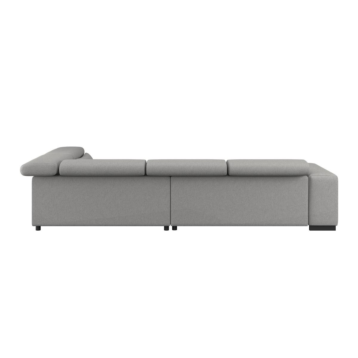 Kutna Garnitura Matera - tamno siva/crna, Trend, tekstil/drvo (311/226cm)