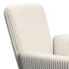 STOL MED ARMSTÖD MAIRO - bokfärgad/cremefärgad, Modern, trä/textil (61,5/86/58,5cm) - Bessagi Home