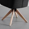 ARMLEHNSTUHL LUCITA - Anthrazit/Naturfarben, MODERN, Holz/Textil (58/87/60cm) - Bessagi Home