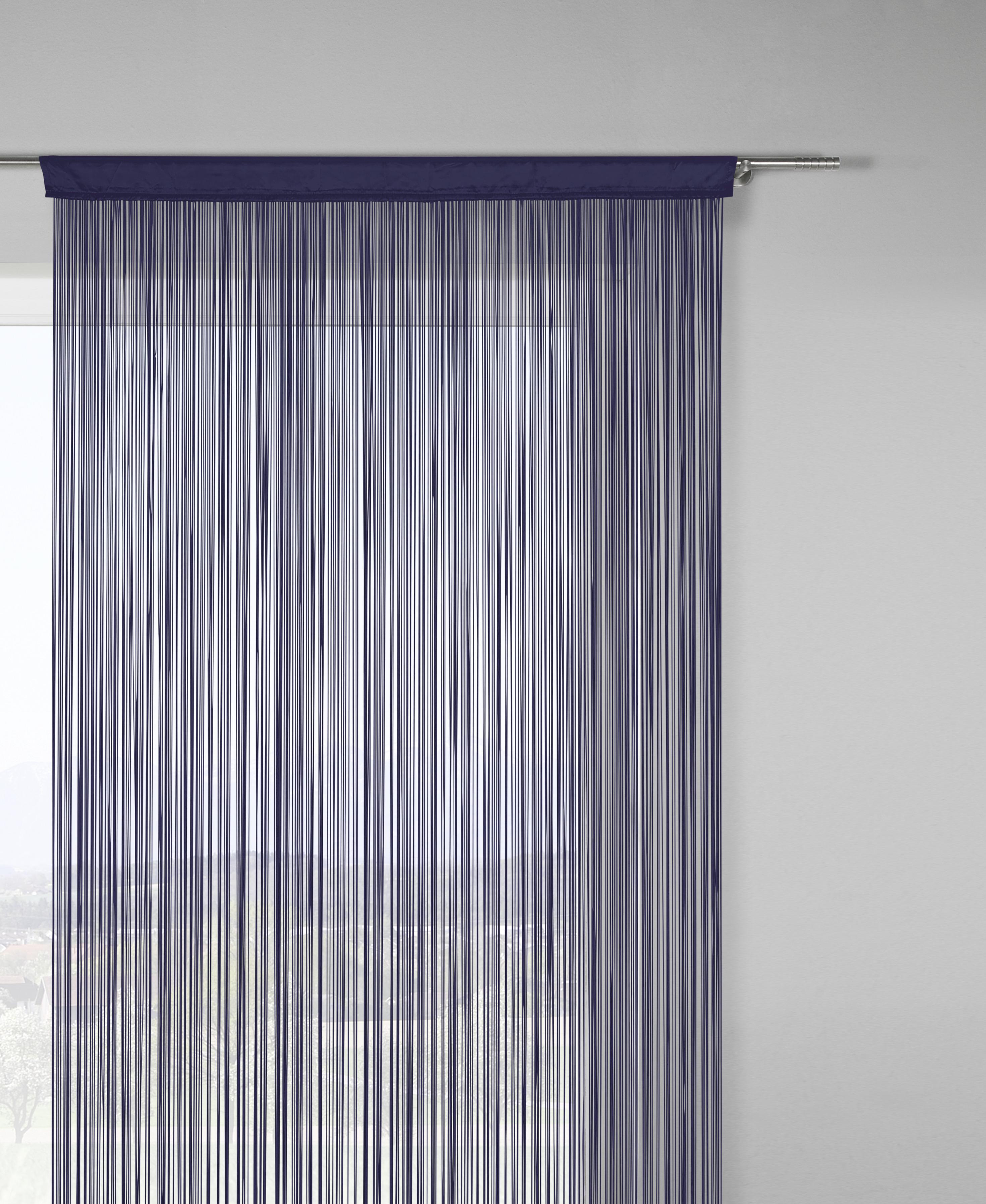 Zsinórfüggöny Promotion 90/200 - lila/kék, Konventionell, textil (90/200cm) - Based