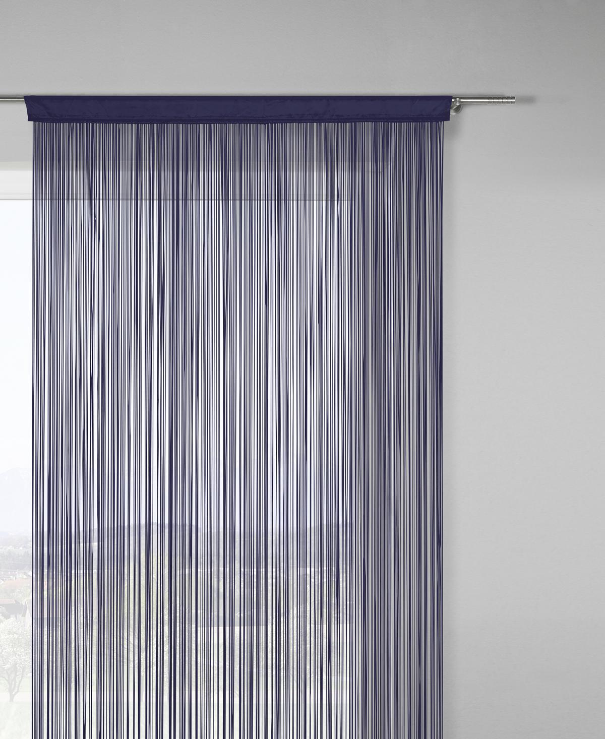 Zsinórfüggöny Promotion 90/200 - lila/kék, Konventionell, textil (90/200cm) - Based