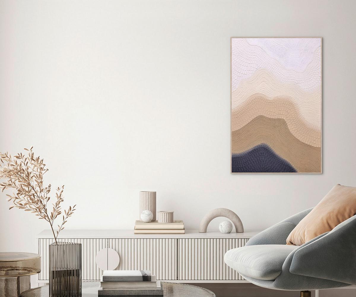 Tablou cu ramă Dune cca. 80x120 cm - multicolor, Konventionell, plastic/lemn (80/120/80cm) - Mömax