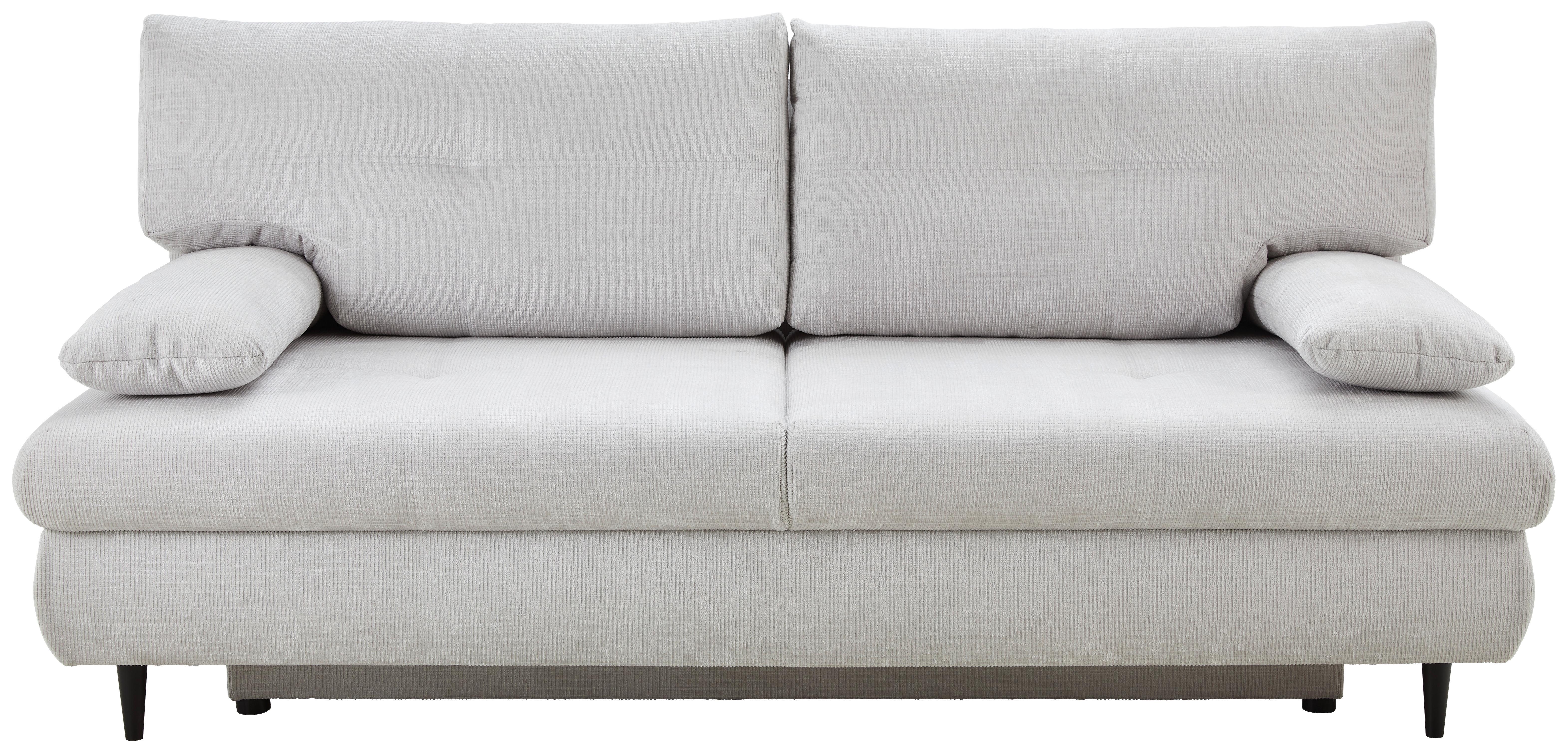 Trosjed Na Razvlačenje Virgo - svijetlo siva/crna, Konvencionalno, tekstil/drvo (212/97/105cm) - Modern Living