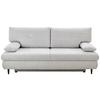 Trosjed Na Razvlačenje Virgo - svijetlo siva/crna, Konvencionalno, tekstil/drvo (212/97/105cm) - Modern Living