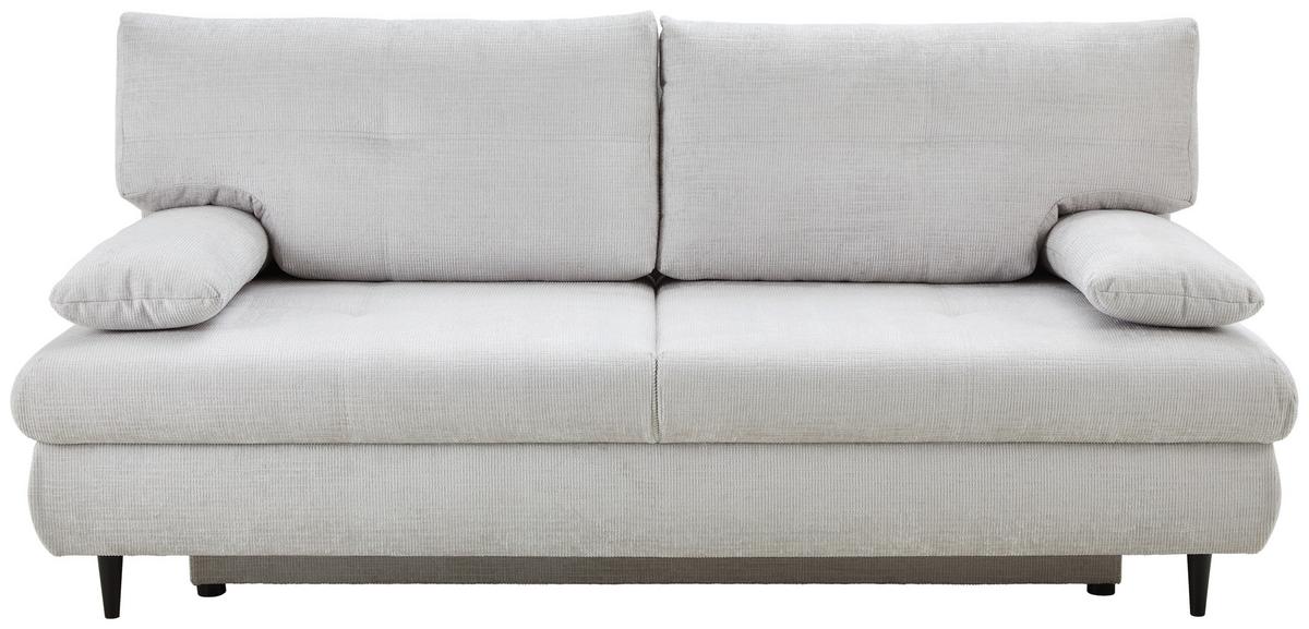 Trosjed Na Razvlačenje Virgo - svijetlo siva/crna, Konvencionalno, tekstil/drvo (212/97/105cm) - Modern Living