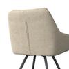 STOL MED ARMSTÖD BILLY - svart/cremefärgad, Modern, metall/trä (64/87/67cm) - Bessagi Home
