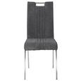 Stol Katja - siva/krom, Moderno, kovina/tekstil (43/98/59cm) - Modern Living Stol Katja - siva/krom, Moderno, kovina/tekstil (43/98/59cm) - Modern Living