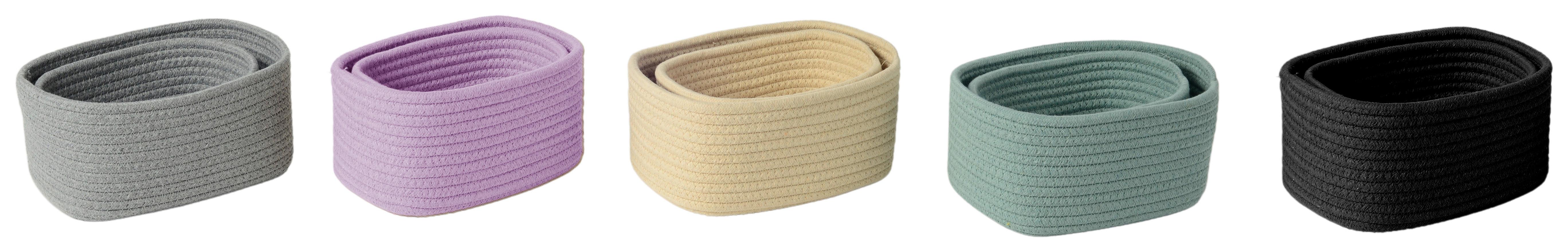 Kosárszett Larissa -Based- - lila/bézs, Konventionell, textil - Based