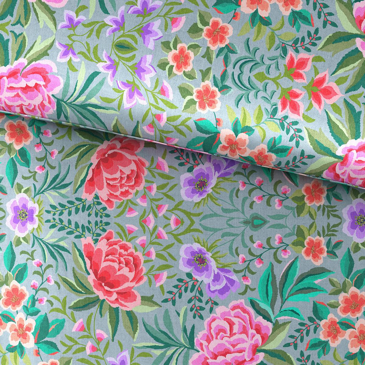 Bettwäscheset VIVIEN XXL - Multicolor, Romantik / Landhaus, Textil (200/210cm) - Mömax