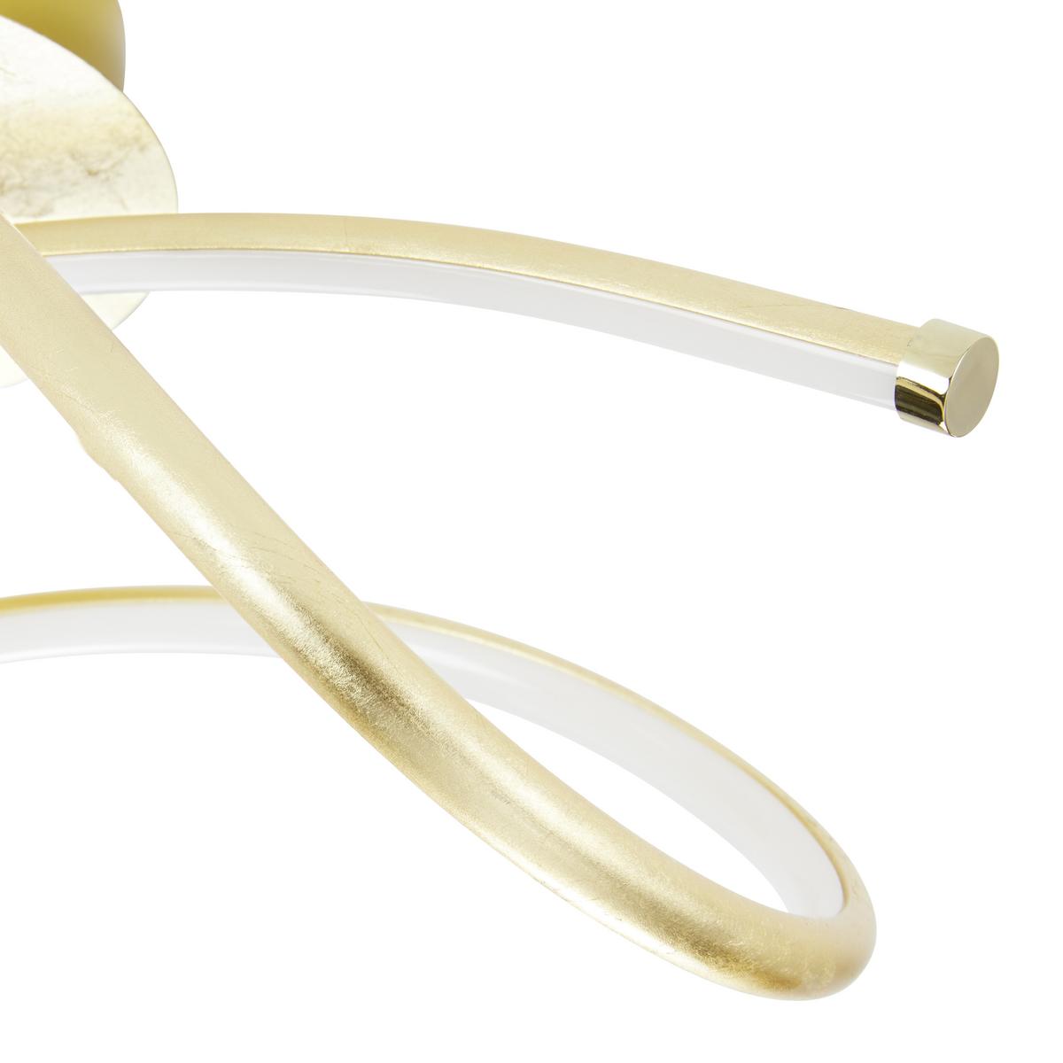 LED-Deckenleuchte Violetta max. 30 Watt - Goldfarben, Kunststoff/Metall (51/28/30cm)