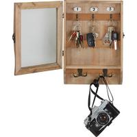 Schlüsselkasten in Braun - Braun, Holz/Keramik (26/38/8cm) - Mömax