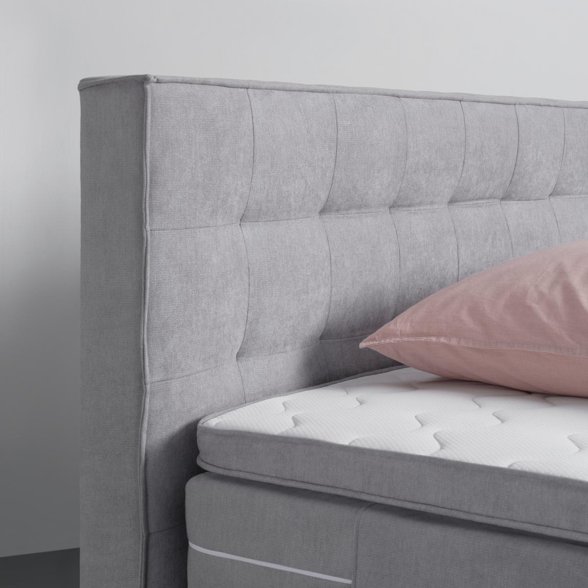 Boxspringbett Florida in Hellgrau ca. 180x200cm - Hellgrau, Konventionell, Holzwerkstoff/Kunststoff (180/200cm) - Premium Living