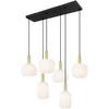 HÄNGLAMPA SCHER - vit/svart, Modern, metall/glas (95/39/120cm)