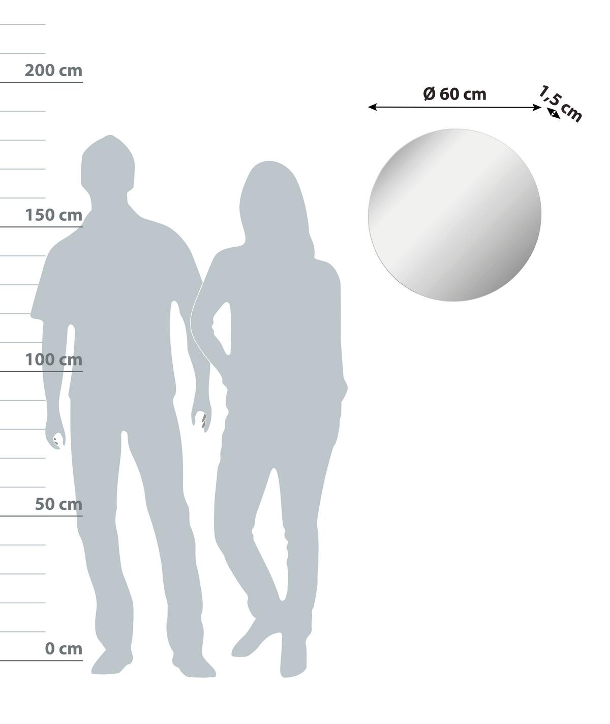 Wandspiegel "Mirror" , verspiegelt - Basics, Glas (60/60/3cm) - MID.YOU