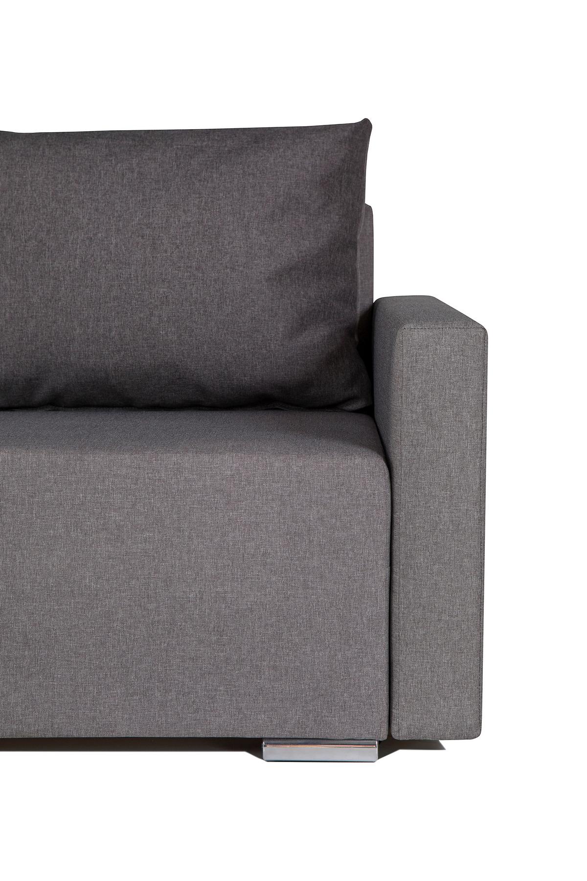 Kutna Garnitura Lena S - siva/srebrne boje, Moderno (212/129cm) - Best Price