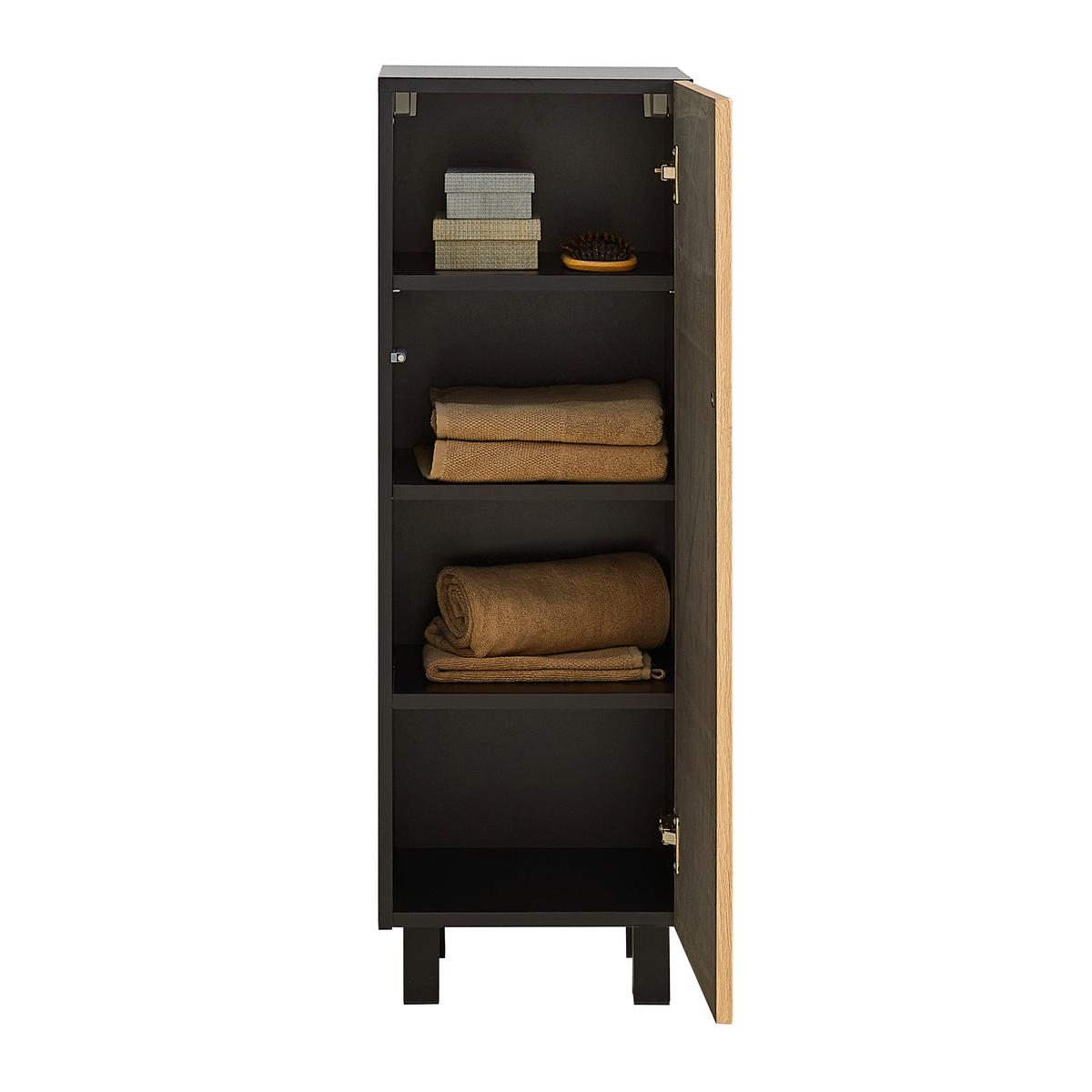 Donji Element Venezia - boje hrasta/crna, Lifestyle, drvni materijal (35/103/32cm) - Mömax