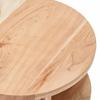 TABLE D'APPOINT MADDI -TREND- - couleur naturelle/noir, LIFESTYLE, métal/bois (50/40/50cm) - Mömax