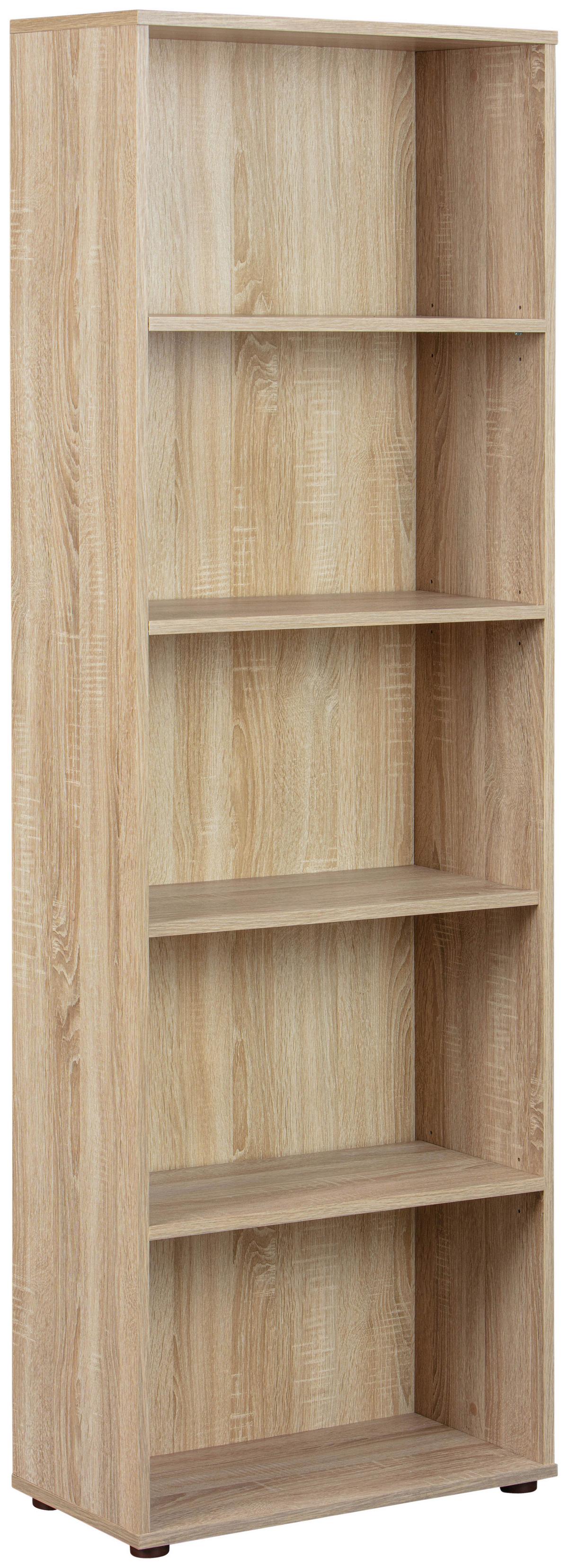 Kommode "Elvezia" , eiche - Sonoma Eiche, Basics, Holzwerkstoff/Kunststoff (60/180/30cm) - MID.YOU