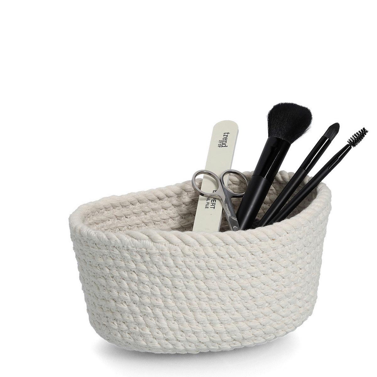 Korbset Weiß 3 Stk. - Weiß, Basics, Textil (24/17/13cm)