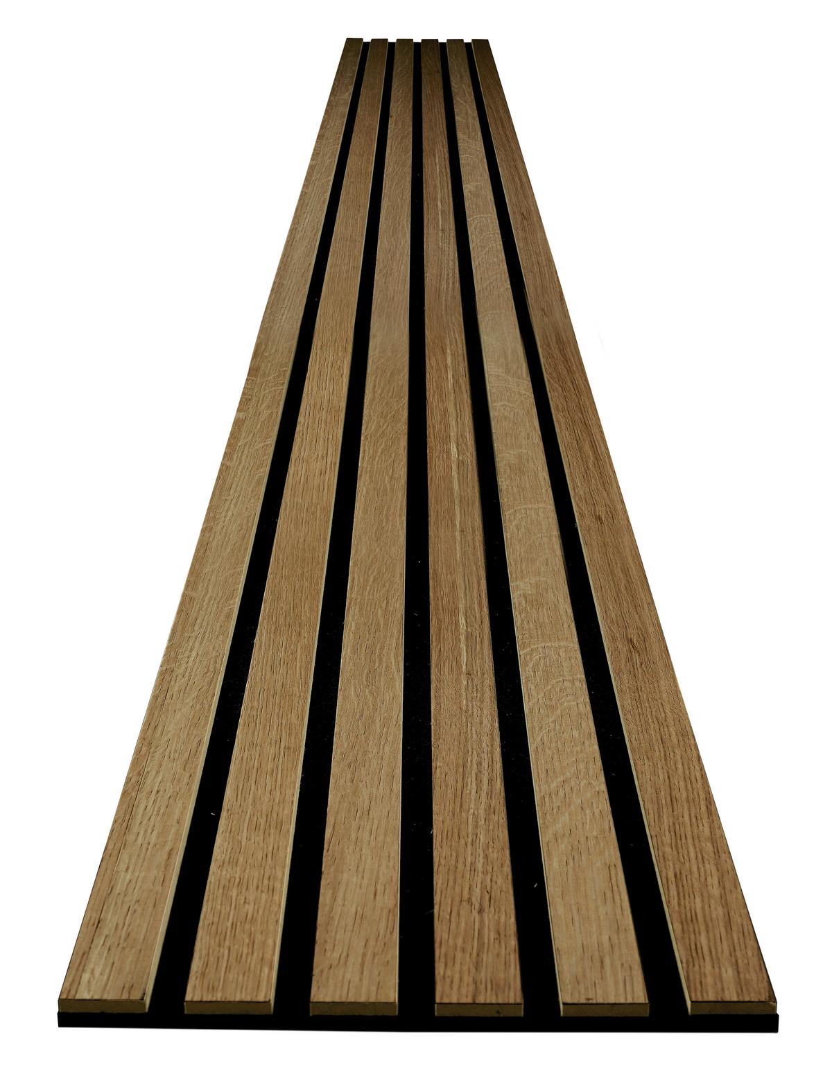 Akustikpaneel Eiche/Dunkelbraun - Eichefarben, KONVENTIONELL, Holz/Holzwerkstoff (250/30/0.61cm) - Novel