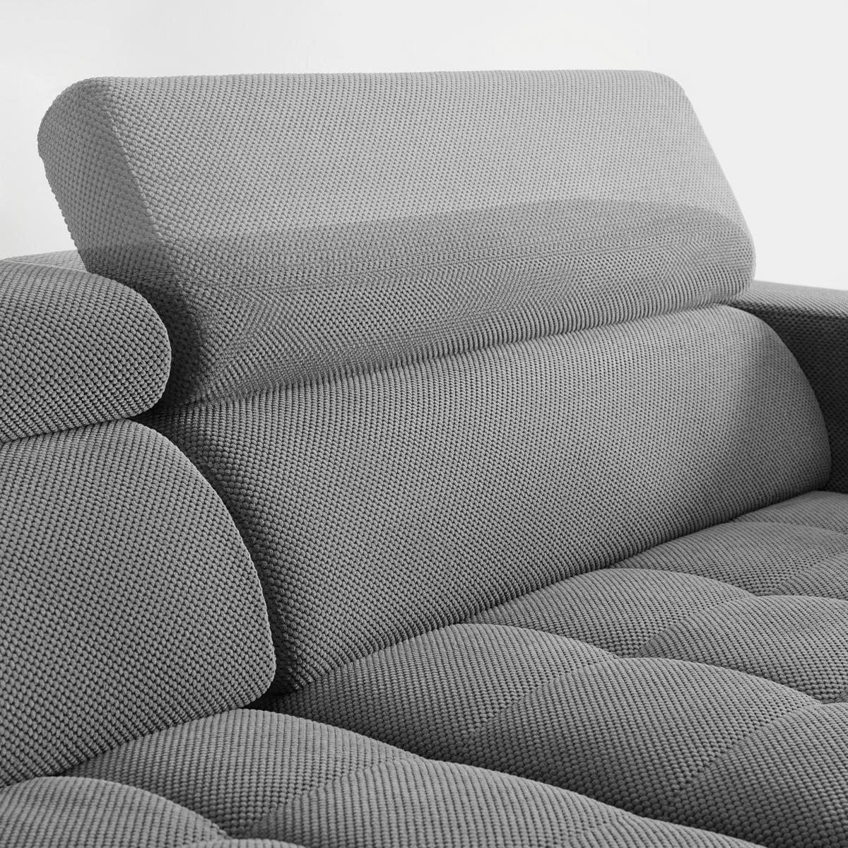 Kutna Garnitura Portland - siva/crna, Moderno, tekstil/plastika (275/78-98/197cm) - Premium Living