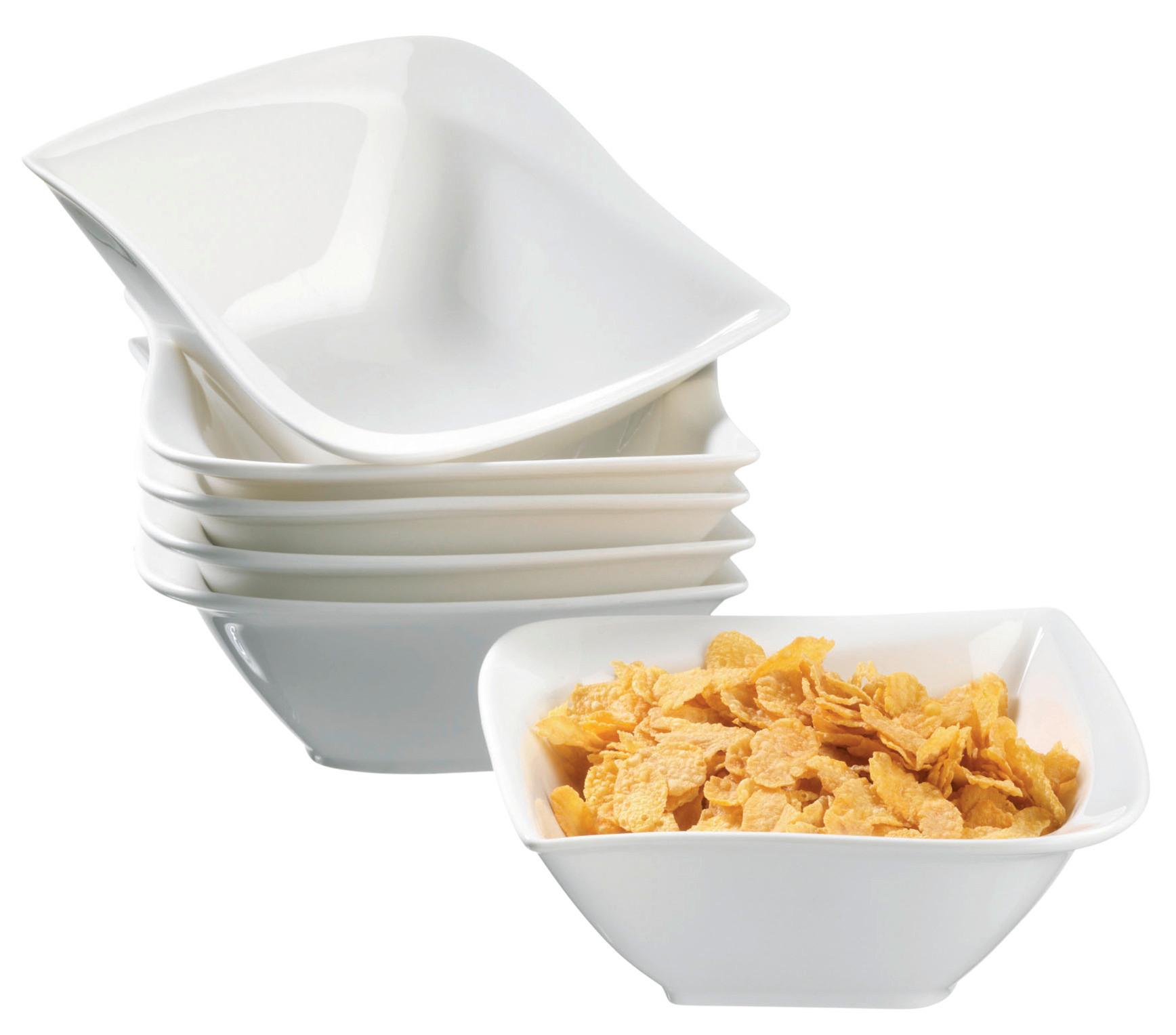 Schüsselset La Musica, 6-teilig - Weiß, Basics, Keramik (14cm) - Mäser