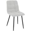 Scaun NINO - gri deschis/negru, Modern, lemn/metal (45/88/54,5cm) - Based
