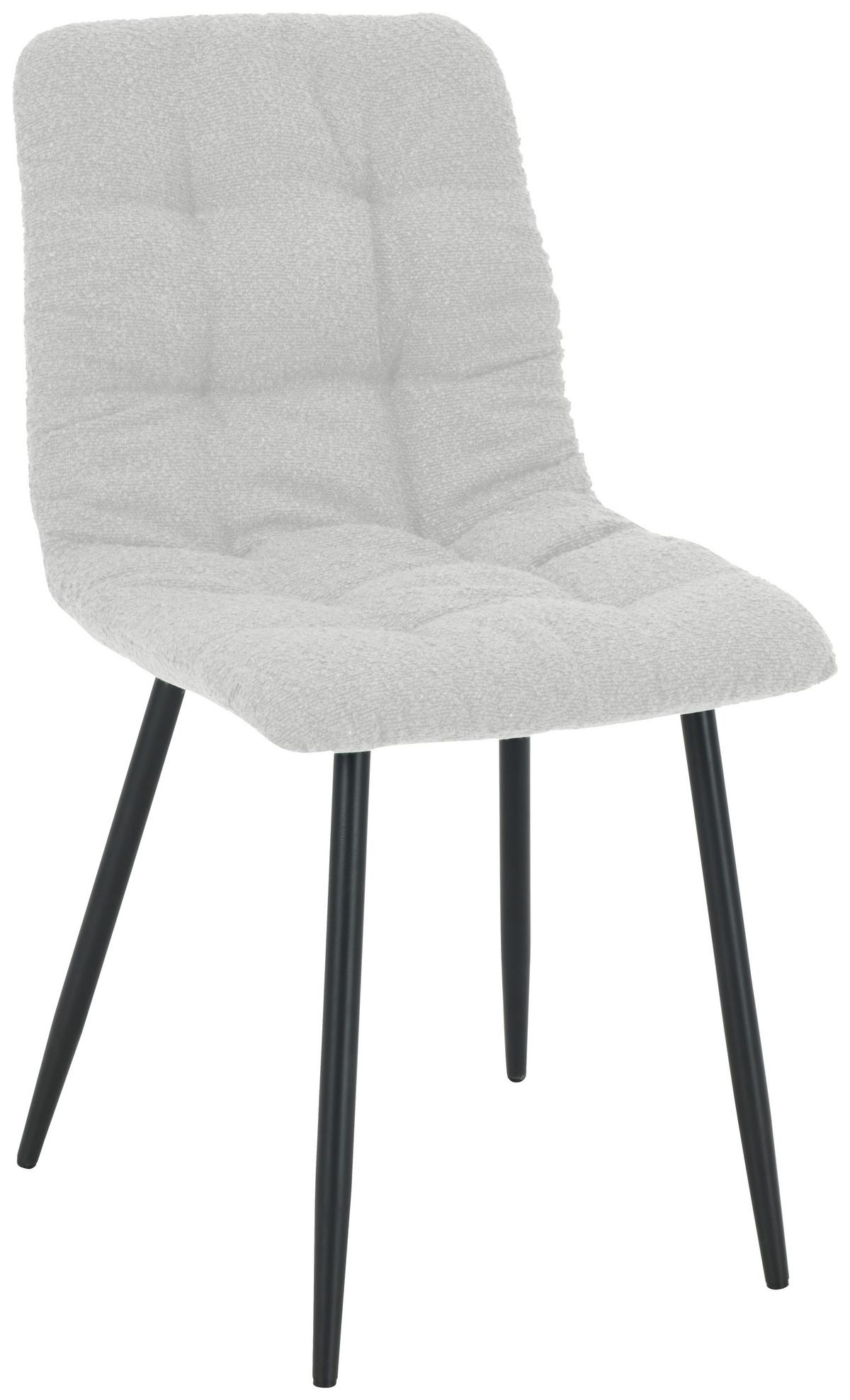 Scaun NINO - gri deschis/negru, Modern, lemn/metal (45/88/54,5cm) - Based
