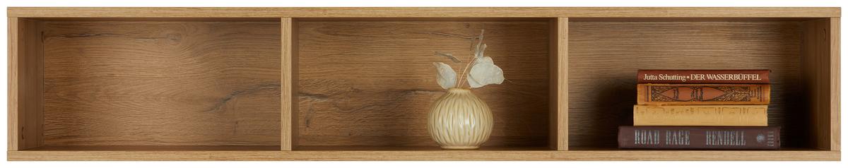 Wandregal Max Box in Eichefarben - Eichefarben, MODERN, Holzwerkstoff (120/22/32cm) - Premium Living