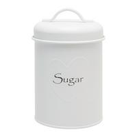 Vorratsdose Rosemary - Sugar Weiß ca. 1 l - Weiß, ROMANTIK / LANDHAUS, Metall (10/13,5cm) - Mömax