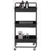 RULLVAGN CARL -SB- - svart, Modern, metall/plast (42/85,5/37cm) - Mömax