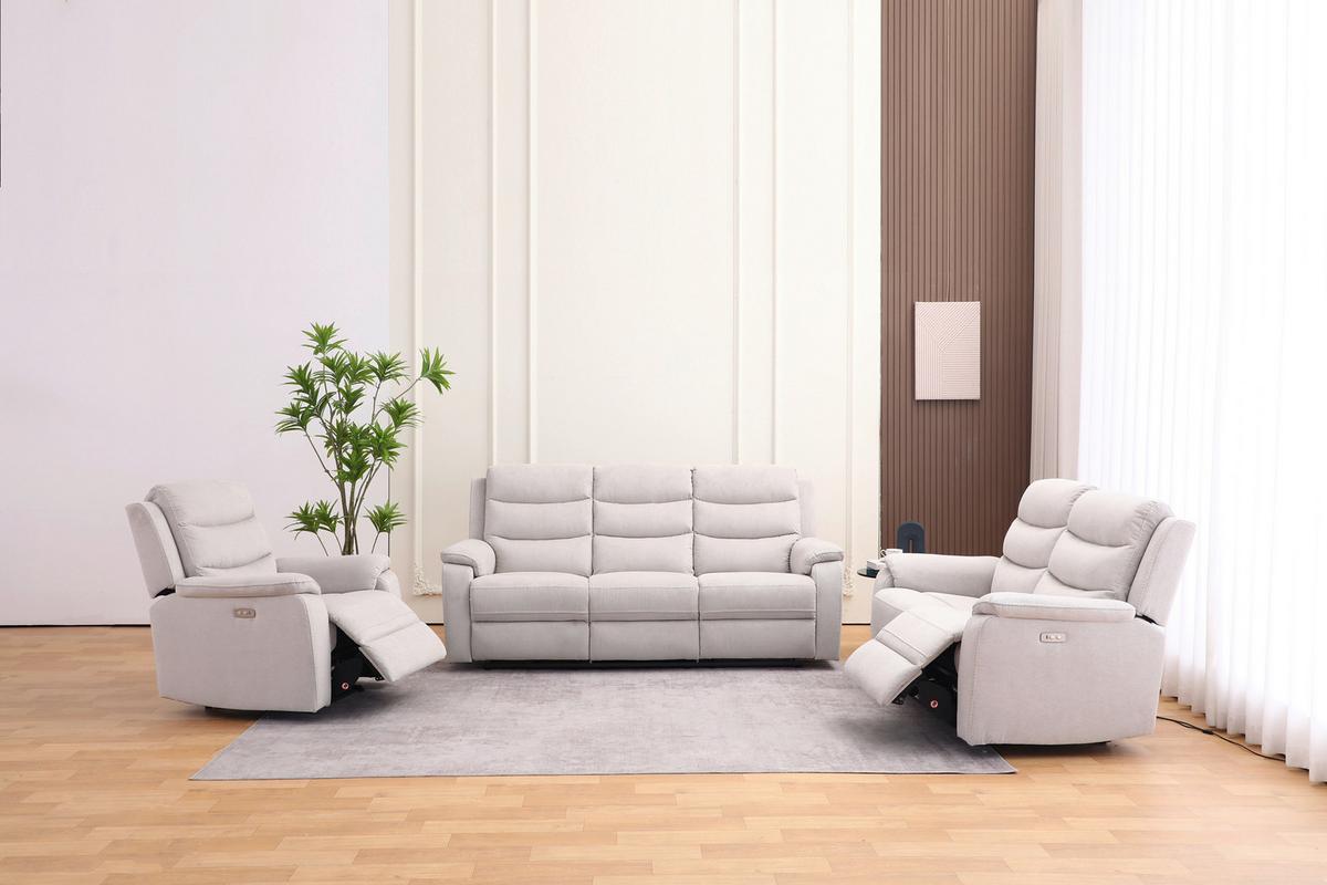 Relaks Fotelja Manchester - bež/crna, Konvencionalno, tekstil/plastika (82/103/96cm) - Ondega