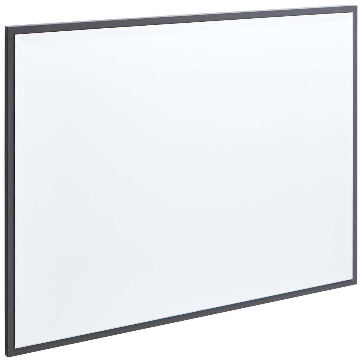 LUSTRO ŚCIENNE JOLLY - antracytowy, Modern, materiał drewnopochodny/szkło (92/65/2cm) - Hom`in