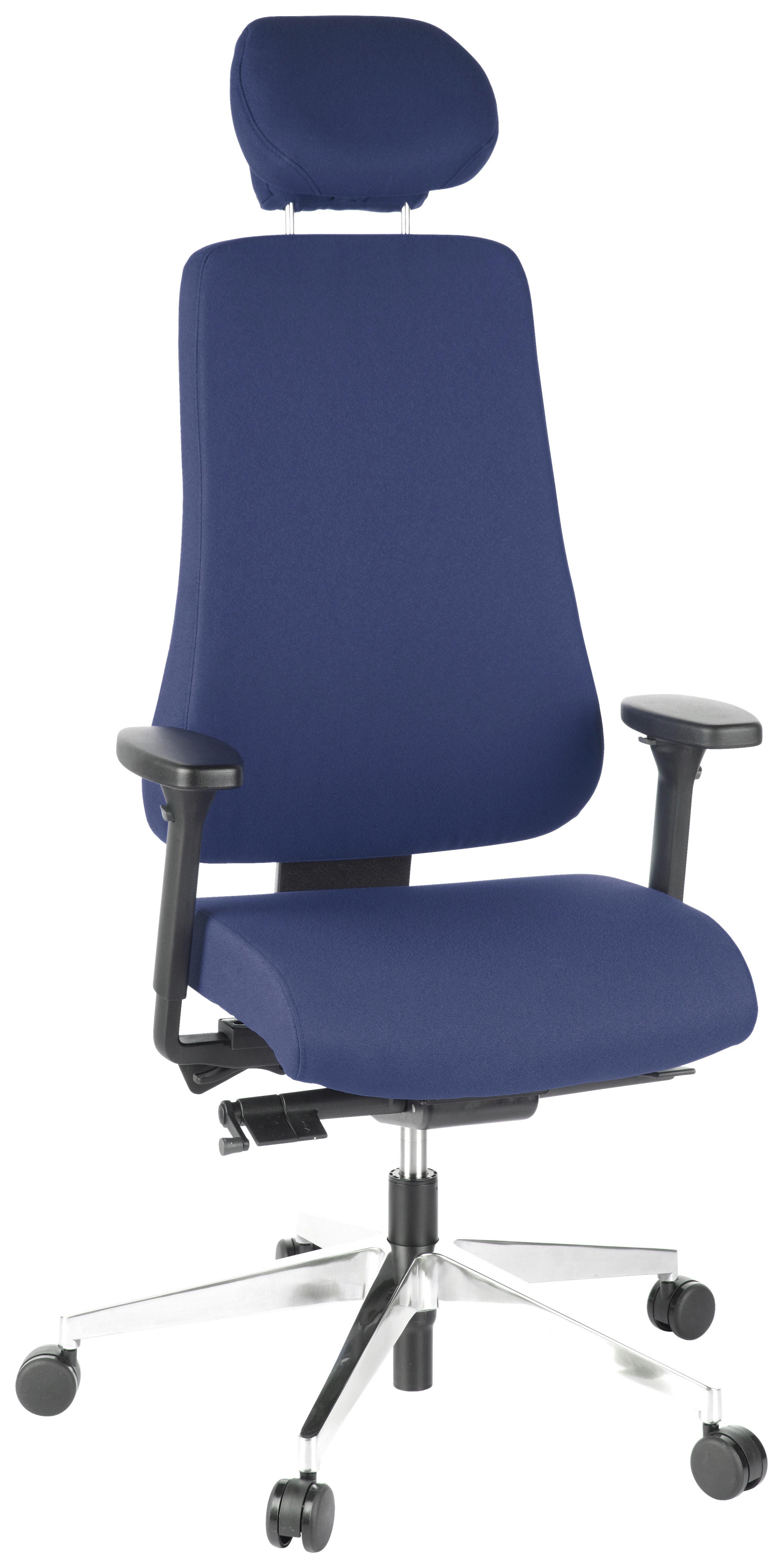 Pisarniški Stol Pro-tec 400, Modra - temno modra, Moderno, kovina/umetna masa (70/148/65cm) - MID.YOU