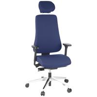 Drehstuhl Pro-Tec 400 Dunkelblau - Dunkelblau, MODERN, Kunststoff/Textil (70/148/65cm) - MID.YOU