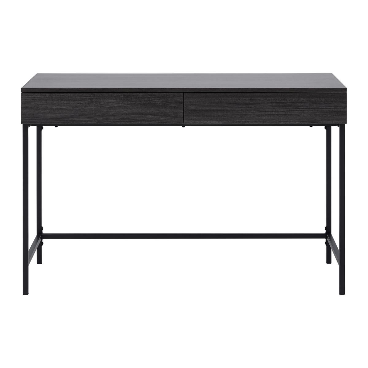 BIURKO CARA - czarny/szary, Modern, metal (120/50/76cm) - Bessagi Home