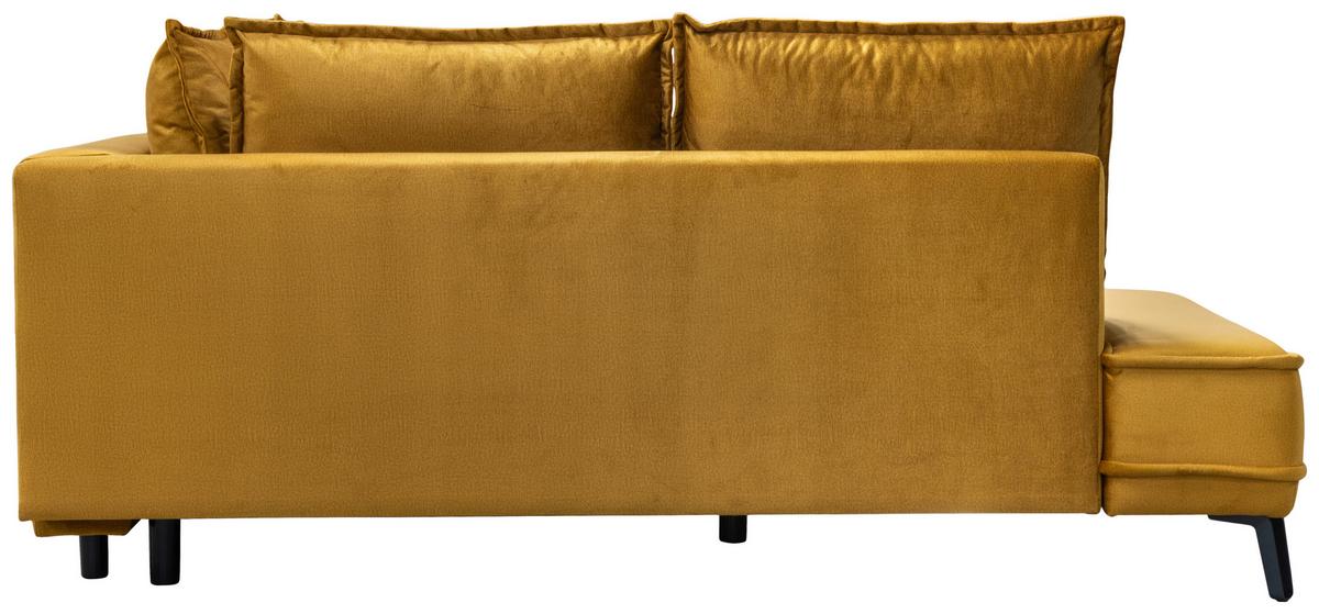 Sarokkanapé Segre - aranyszínű, Modern, faalapú anyag/textil (215/270cm) - Premium Living