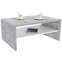 Klubska Mizica Cala Luna, Siva - siva/bela, Moderno, leseni material (100/40/59cm) - Mömax