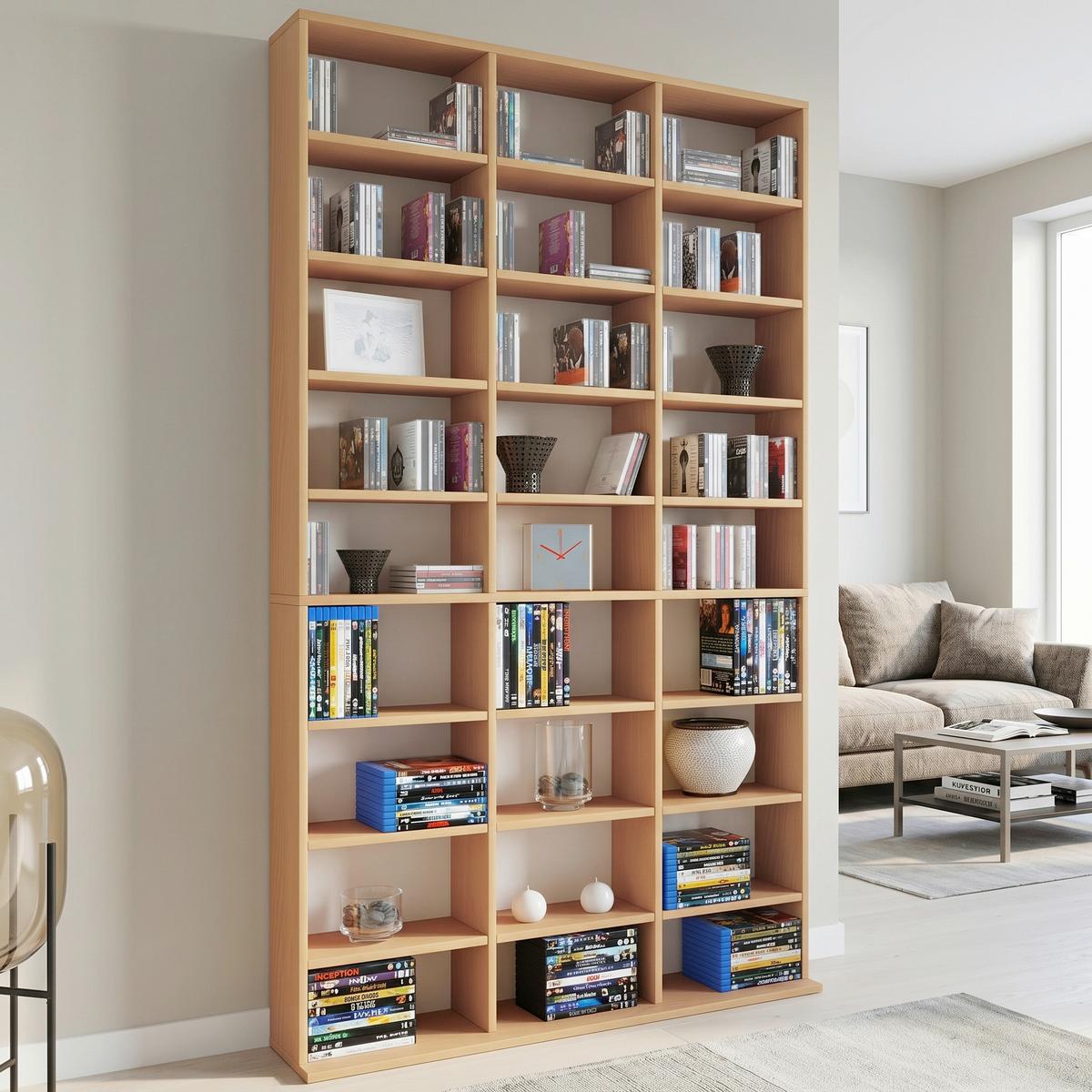 Standregal Megosa Maxi Buchefarben - Buchefarben, KONVENTIONELL, Holzwerkstoff (102/183/18 (23)cm) - MID.YOU