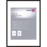 Ramă foto Gitta - negru, Modern, plastic/material pe bază de lemn (50/70/3,6cm) - Modern Living